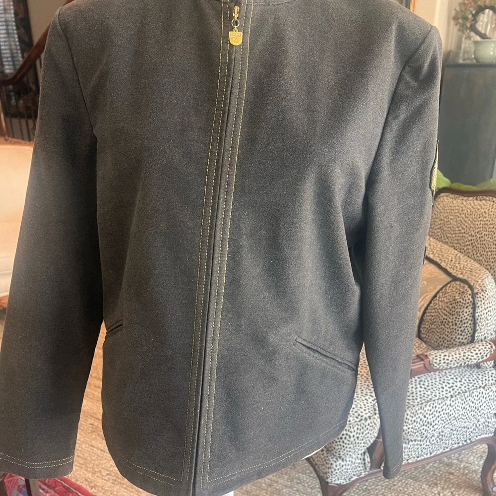 Vintage St. Johns sport gray long sleeve jacket medium pants size 12 military - Picture 2 of 16